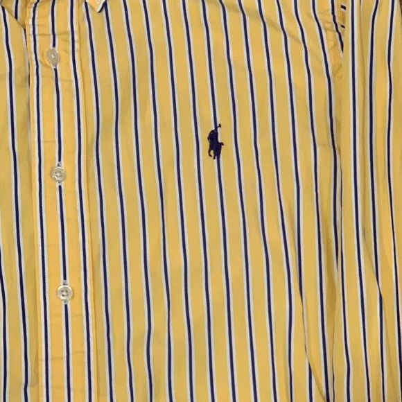 Ralph Lauren L/S Striped Casual Dress Shirt Size L - Picture 6 of 6